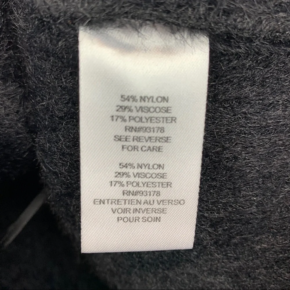 Tahari Wool Fuzzy Teddy Soft Moto Jacket Blazer Soft - Picture 6 of 8